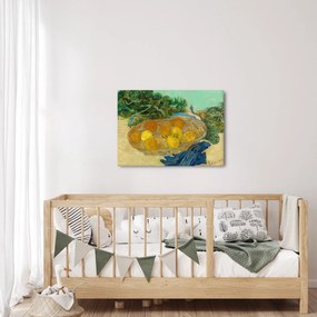 Kép - Vincent van Gogh, Still Life of  Oranges and Lemons with  Blue Gloves, reprodukciók (70x50 cm)