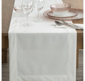 Melinda bársony asztali futó Fehér 40x140 cm