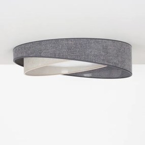 BRILAGI- LED mennyezeti lámpatest VELVET TWIST LED/24W/230V 4000K átm. 55 cm szürke/kr.