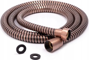 Retro Zuhanytömlő Zuhanyfej Régi Arany 150 CM Acél Bronz Sárgaréz