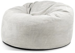 Krémszínű kordbársony babzsákfotel Om 135 – SLOWDOWN