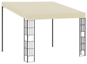 krémszínű falra szerelhető szövetpavilon 3 x 3 m