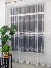 Mg Bibi organtin Fehér Gipsz Hímzés 480x250cm varrott szalag