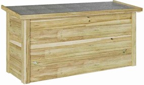 vidaXL Tároló Doboz Természetes 119 x 44,5 x 58 cm Impregnált fenyőfa