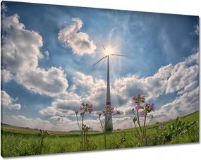 Vászonkép 100x70 Megújuló energia Szél