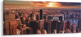 Kép - kilátás a metropoliszra (120x50 cm)