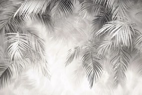 Fotótapéta Flizelina Dekoráció Természet Szürke Pálmalevelek 416x254 ragasztó