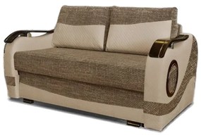 Rafi 2-es (fix) kanapé, bézs - barna