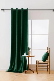 VELVET sötétzöld sötétítő függöny 140x250 cm