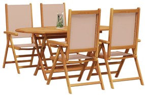 Kert étkező szett 5 pcs Tópszínű tömör akácfa