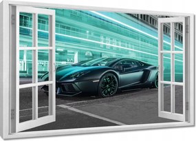 Vászonkép 60x40 Szuper autó Türkiz