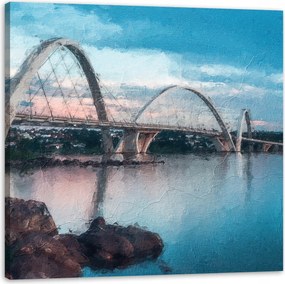 Vászonkép Juscelino híd Kubitschek Brazília 40X40 cm