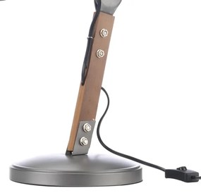 ONLI - Asztali lámpa ARCHITETTO 1xE27/22W/230V 62 cm szürke/barna