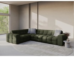 Zöld sarokkanapé (bal oldali-L alakú) Kendal – Micadoni
