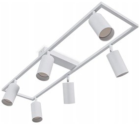 6 foglalatos GU10 spotlámpatest, max. 30 W/izzó, 230 V, fehér