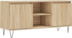 vidaXL sonoma tölgyszínű szerelt fa TV-szekrény 104x35x50 cm