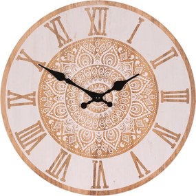 Falióra 34 cm átmérő, MDF, mandala mintával