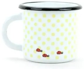 Belis Smaltált bögre bagoly és katicabogárral, 7cm, 0,25 l