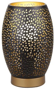 Asztali lámpa Venus 1xE27/60W/230V fekete/arany