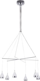 Italux Modern LED függeszték Telesto Króm ITXAD16024-6A CH
