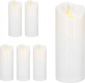 6 db 13,5 cm-ES Elemes Led Betét Elektromos Mécsesekhez Láng Effekt