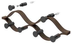 Natúr színű kaucsukfa fali fogas Montage – Umbra