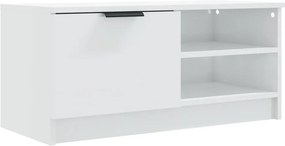 vidaXL fehér magasfényű szerelt fa TV-szekrény 80x35x36,5 cm