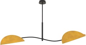 Emibig modern mennyezeti lámpa lotus fekete narancs emi1460/2