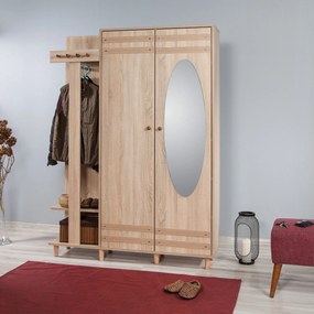 Előszoba fal Gardin 200 (szonoma tölgy) (tükörrel). Akció -22%. 1088267