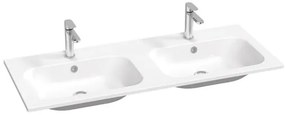 Ravak Chrome Slim dupla mosdó 120x49 cm, két csaptelepnyílással XJG01112001