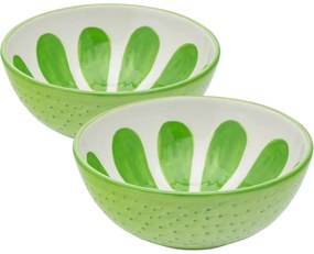 Altom Tropicana kerámia tálkészlet lime 12,5 cm, 2 db