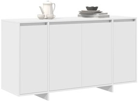 Fehér Oldalszekrény Fehér Fa 135 x 41 x 75 cm Fehér Oldalszekrény