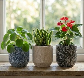 Kerámia kézzel készített kaspó ø 14 cm Almada – Ego Dekor