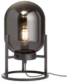 Fekete asztali lámpa üveg búrával (magasság 34 cm) Regi – Fischer & Honsel
