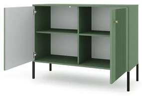 Komód LUE zöld/fekete