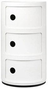 Kartell Componibili 4967 tárolóasztal, 3 tároló rész, több színben Szín: fehér