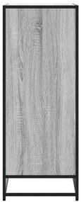 szürke sonoma szerelt fa és fém cipőszekrény 75 x 38 x 97,5 cm