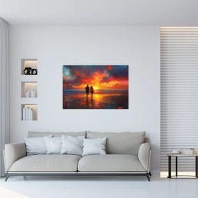 Kép - Séta a tengerparton (90x60 cm)