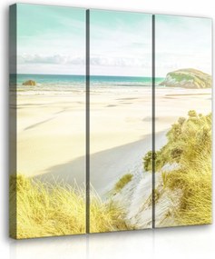 Vászonkép 90x100 Tenger tengerpart dűnék nyár nap homok természet nyugalom tájkép