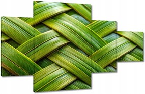 Vászonkép 130x80 Zöld fonott Zöld rattan fonott lemez