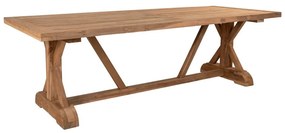 Teakfa kerti étkezőasztal 100x240 cm Volos – House Nordic