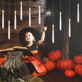 Led Dekorációs Gyertya Mágikus Pálcával Távirányító Halloween Party 12X