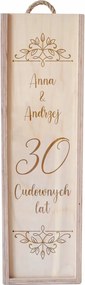 Személyre Szabott Ajándék 30. Házassági Évfordulóra Borosdoboz Név Beszúrása