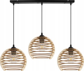 Függőlámpa Hármas Mennyezeti Csillár Fa Modern Boho Led