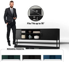 XL ROSARIA RTV SZEKRÉNY – FEKETE (1700 x 400 x 500)