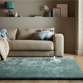 Petróleumkék szintetikus szőrme szőnyeg 200x290 cm Faroe Wool Look Fur – Flair Rugs