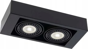 Mennyezeti spot lámpa dupla állítható fekete téglalap alakú Shilo
