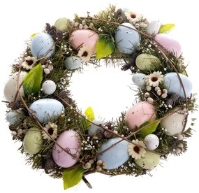 Húsvéti koszorú húsvéti tojásokkal, 29 x 6,5 cm
