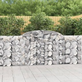 12 db íves horganyzott vas gabion kosár 300 x 30 x 100/120 cm