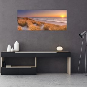 Kép - Strand naplementében (120x50 cm)